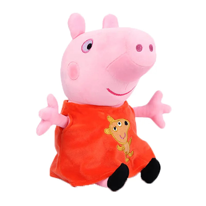 30cm 12'' Genuine Peppa Pig daddy mammy grandpa grandma dinosaur Teddy bear Peppa George Plush Toy Kids Birthday Christmas Gift