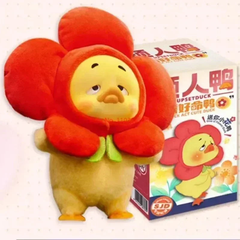 Upsetduck 2 Act Cute Duck Series Plush Doll Blind Box Toys Kawaii Action Figure Model Dolls Mystery Box Toys Surprise Gifts