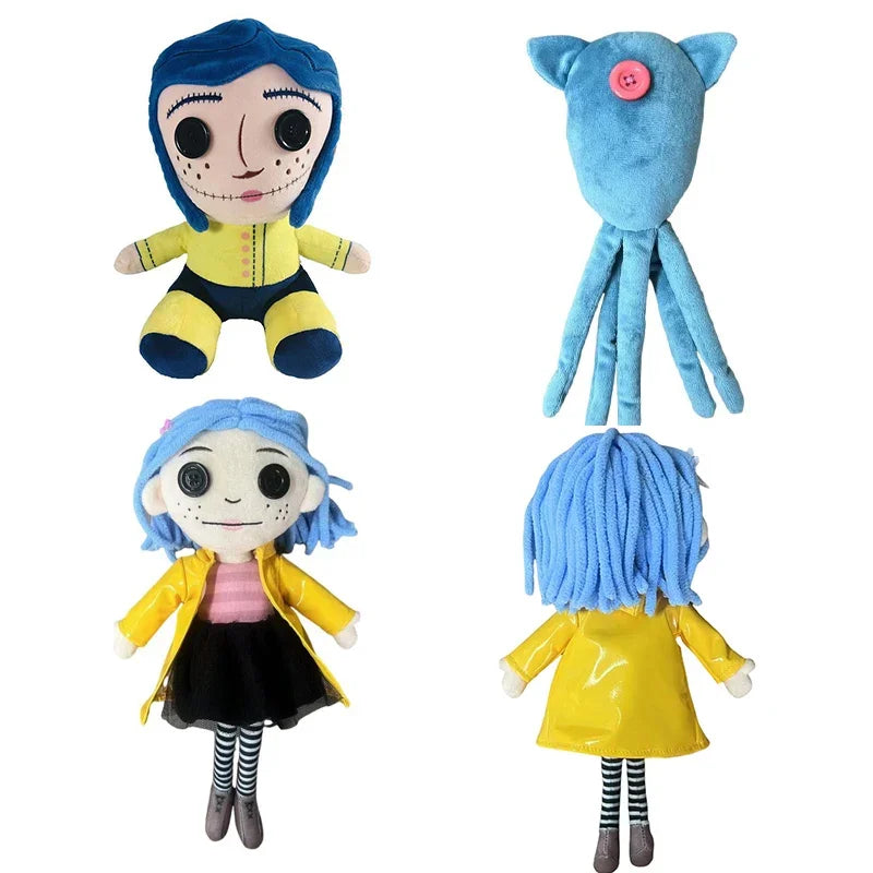 25cm Coraline Plush Doll Stuff Cartoon Figure Soft Pillow Collection Dolls  Kawaii Children Christmas Gift