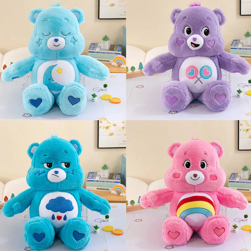 40cm Miniso Rainbow Bear Cartoon Plush Doll Super Soft and Soothing Sleeping Doll Surprise Children's Birthday Gift