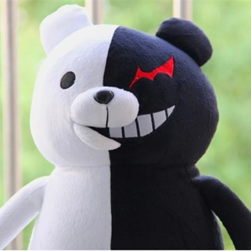 Dangan Ronpa Super Danganronpa 2 Monokuma Black White Bear Plush Toy Soft Stuffed Animal Dolls Birthday Gift for Children