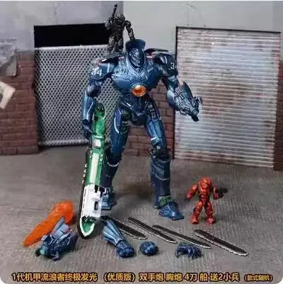 2024 New Hot Pacific Rim Mecha Model Striker Eureka Gipsy Danger Mech Action Figure Movable Joints With Led Light Toy Boys Gifts