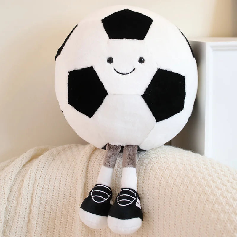 28cm Creative Cute Smile Ball Plush Toy Basketball Pillow Car Home Football Doll Smiley Ball Vent Throw Doll Pillow Funny Gift