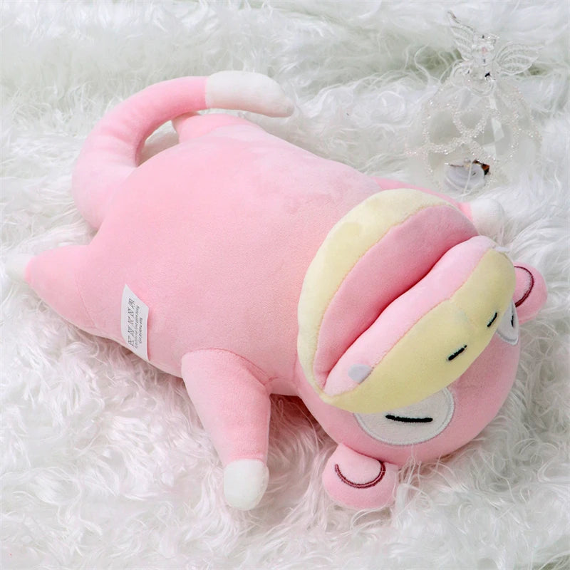 New Pokemon Sleep Cubone Chikorita Lucario Soft Plush Pilows Kawaii Anime Scorbunny Slowpoke Stuffed Animals Peluche Dolls Gift