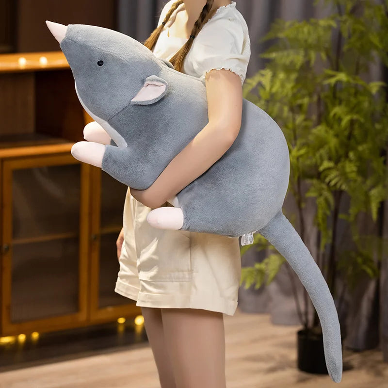 50/100cm Funny Simulated Mouse Super Soft Plush Mouse Plushy Doll Stuffed Rat Plush Animal Toys for Kids Peluche Mascot Present