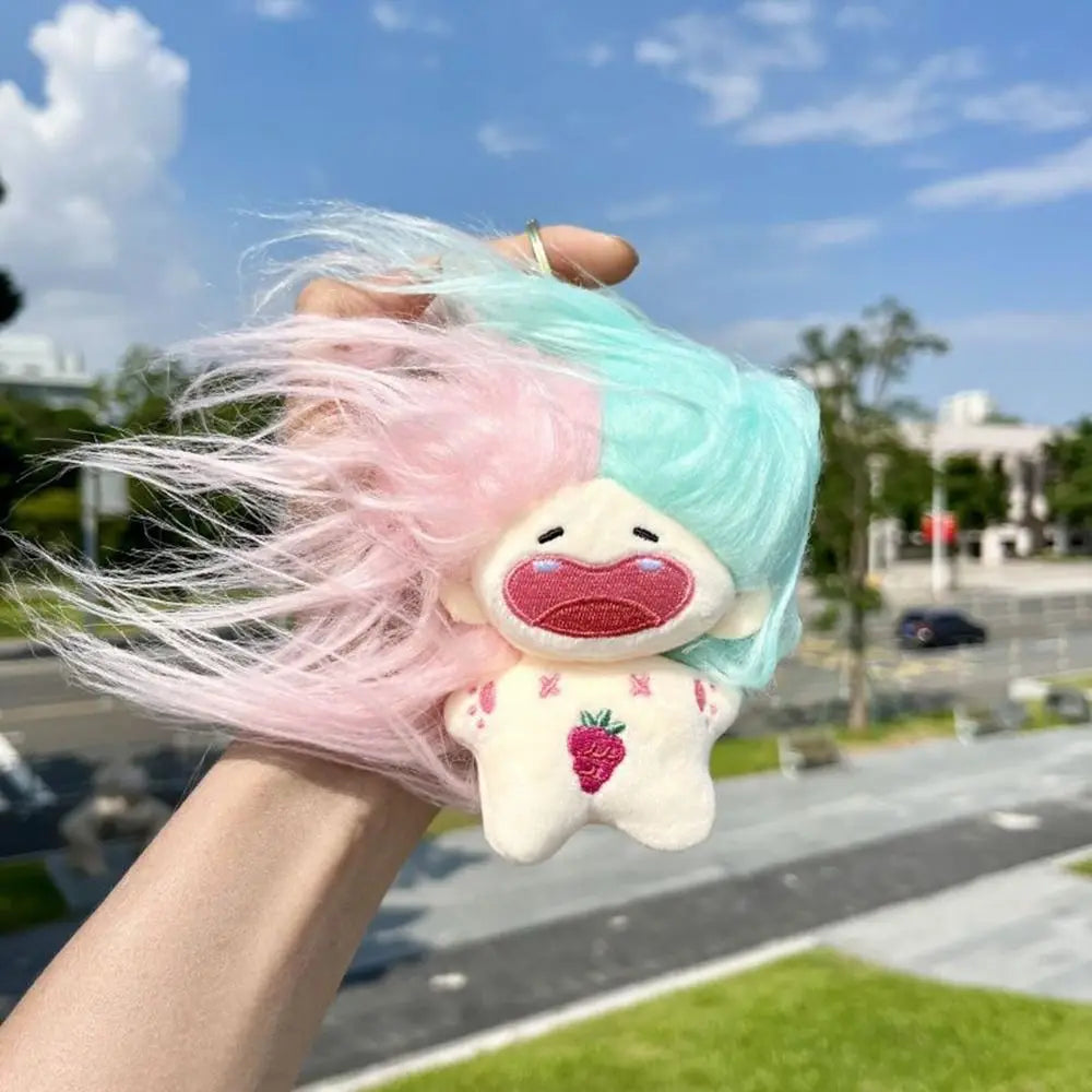 Durable 10cm Long Hair Constellation Stuffed Doll Plush Cartoon Pendant Keychain Hanging Bags Decor Cute Bag Pendant