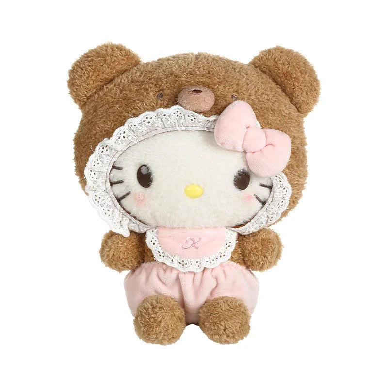 Kawaii Sanrio Hello Kitty My Melody Cinnamoroll 15Cm Plush Doll Pendant Baby Series Keychain Bag Pendant 20Cm Doll Birthday Gift