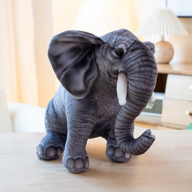 30/40CM Simulation Elephant Plush Toys Cute Baby Elephant Stuffed Peluche Doll Nice Home Decoration Gifts