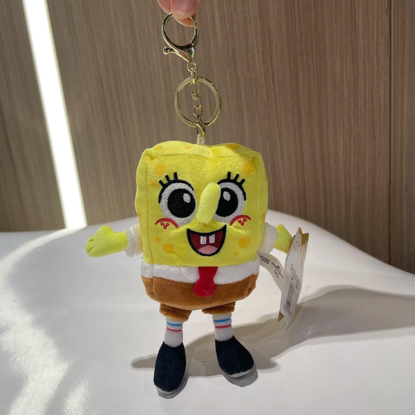 Genuine Spongebob Squarepants Patrick Star Squidward Eugene H. Krabs Gary Stuffed Plush Toy Pendant Keychain Kids Birthday Gift