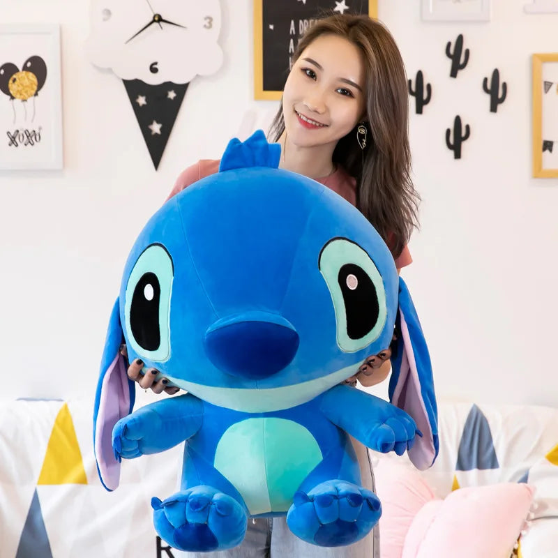 25-55cm Anime Figure Stitch Plush Toy Children's Toys Kawaii Cute Pink Blue Soft Filling Plush Doll Action Figure Model Pendant