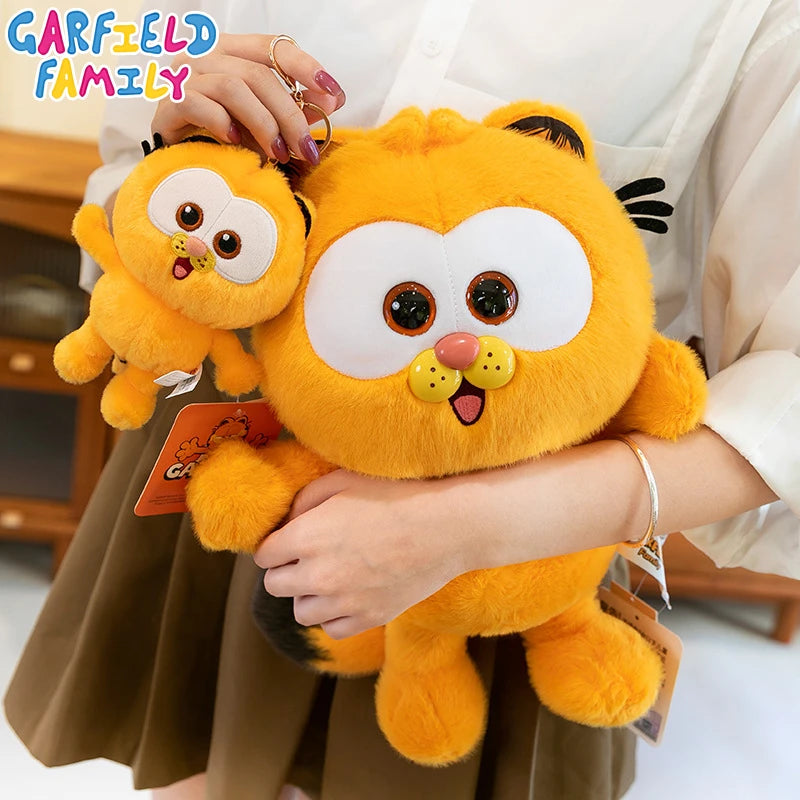 Original Garfield Family Kawaii Plush Toys Cute Anime Garfield Cat Odie Stuffed Animals Plushies Peluche Dolls Birthday Gift Kid