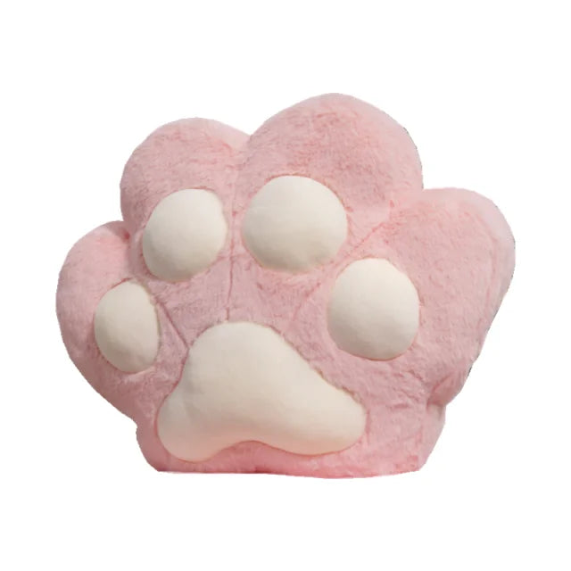 Kawaii Animal Bear Paw Pillow Cute Stuffed Cat Paw Hand Warmer Plush Blanket Home Chair Decor Children Gift