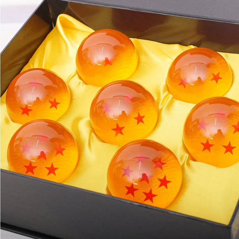 3.5cm 1:1 Resin Ball 7 Pieces / Set Action Figure Toys Summon Shenron Wishing Collection Anime Model Xmas Gift