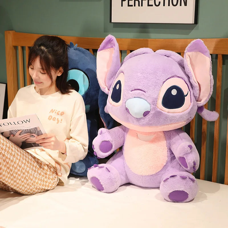 35/45/60/80cm Big Size Disney Lilo & Stitch Plush Toy Stitch Stuffed Movie Anime Stitch Angel Doll Comfortable Plushies Kid Gift