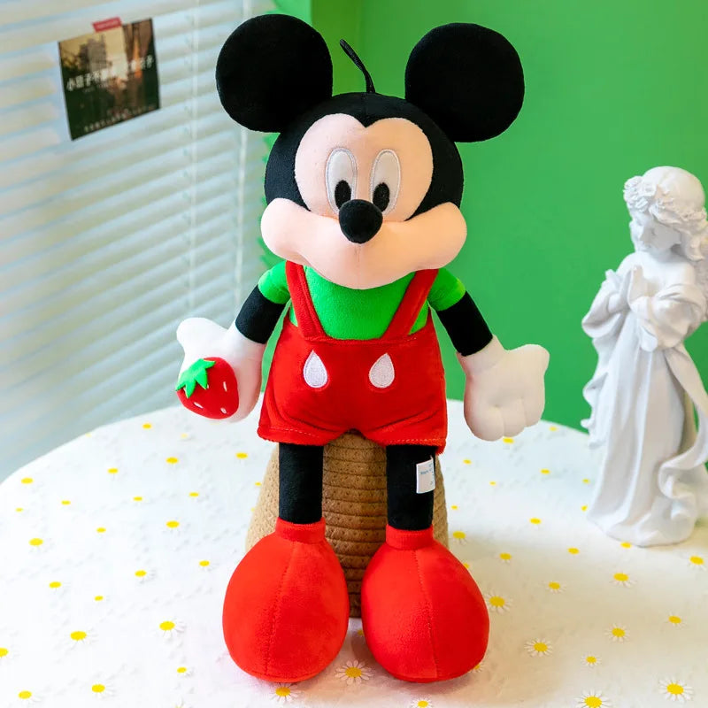 Disney Cute Plushies Mickey Minnie Doll Mickey Mouse Pillow Children's Plush Toy stuffed Big Doll Wedding Gift for Girls Kids