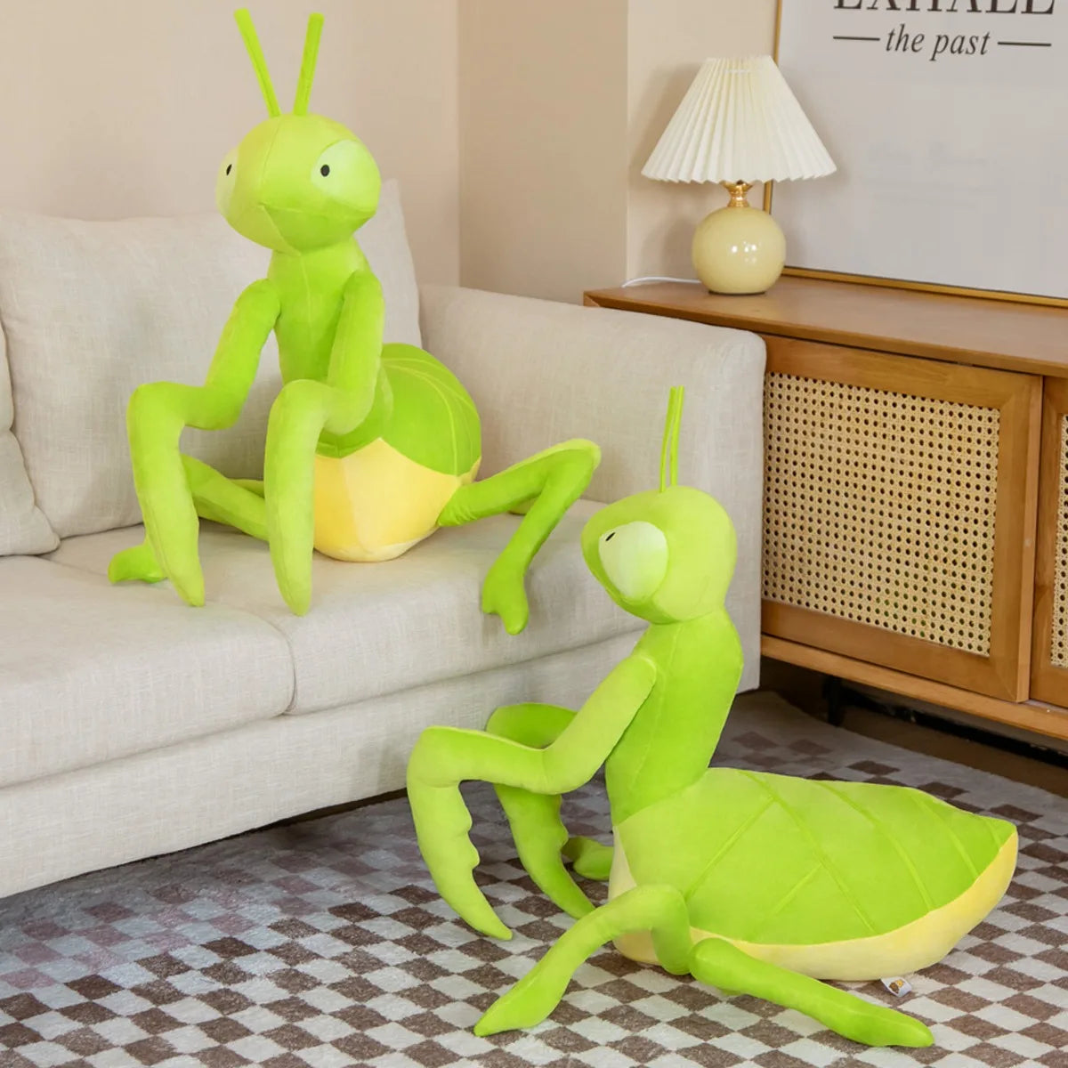 1pc 70cm Lifelike Mantid Plush Toys Real Life Insect Mantis Stuffed Animals Toy Soft Educational Rearhorse Toys For Kids