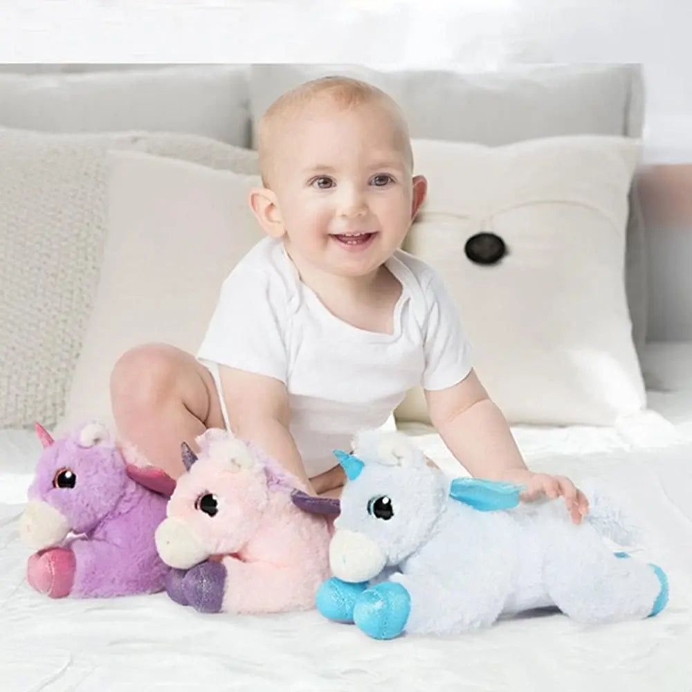 Unicorn Stuffed Animals 3 Piece Cute Unicorn Plush Toys Soft Gift for Kids Girlfriend,11.4inch