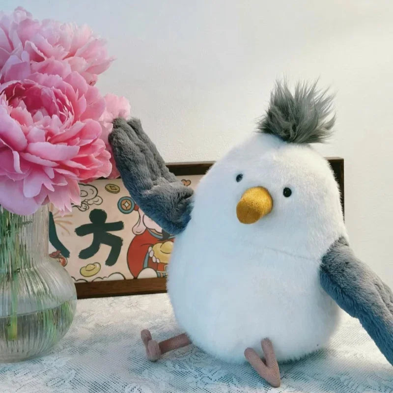 Cute Plushie Seagull High Quality Anime Sea Mew Bird Plush Toys Cartoon Animals Simulation Stuffed Doll Kawaii Pillow Kids Gift