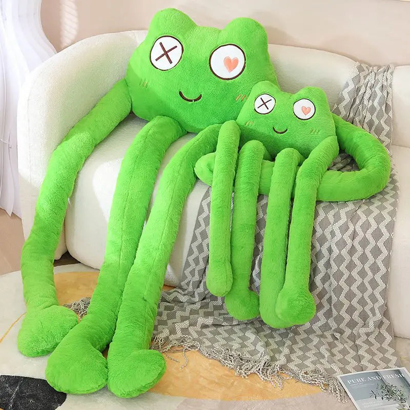 1PC 175cm Simulation Frog/Rabbit/Cat Plush Stuffed Toy Soft Long-Legged Monster Animal Pillow Kids Christmas Halloween Gift