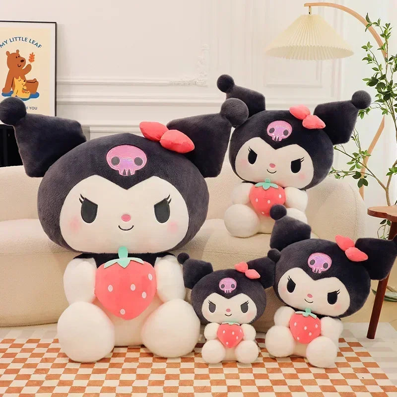 100cm Super Big Size New Sanrio Kuromi Cartoon Strawberry Plush Toy Doll My Melody Stuffed Animal Christmas Gift Plushies