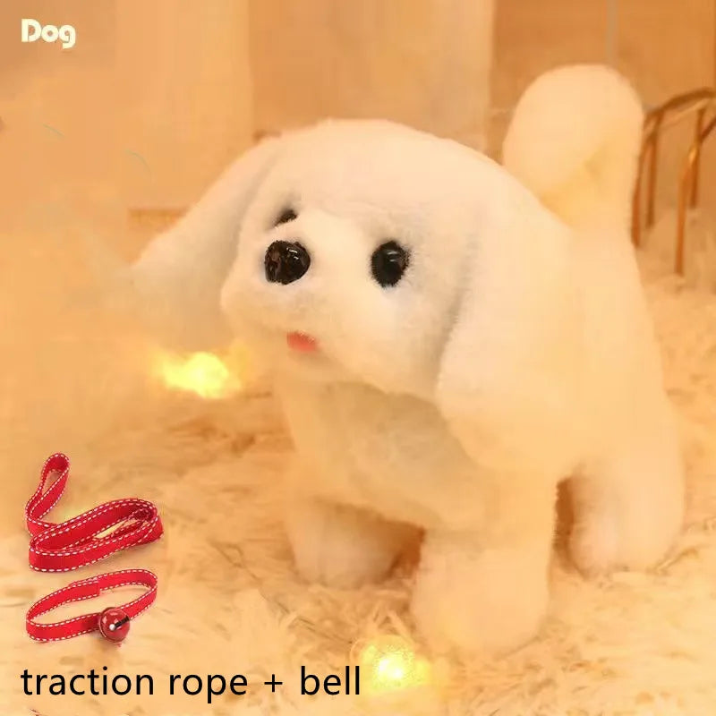 Baby Toy Dogs That Walks and Barks Tail Wagging Plush Interactive Electronic Pets Puppy  Montessori Toys for Girls Toddlers Kids