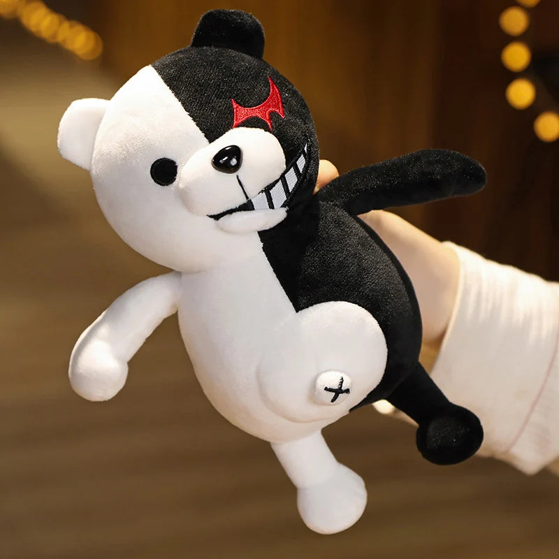 Dangan Ronpa Super Danganronpa 2 Monokuma Black & White Bear Plush Toy Soft Stuffed Animal Dolls Christmas Toy