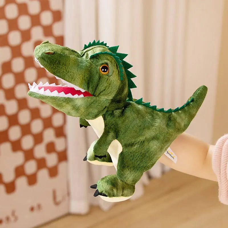 Stuffed Plush Dinosaur Toys Hand Finger Story Puppet Kawaii Dolls Educational Baby Toys Tyrannosaurus Rex Children Gift