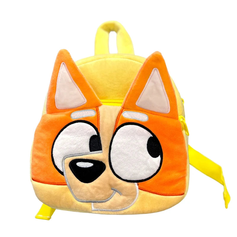 Bluey And Bingo Plush Backpack Anime Figure Muffin Dog Models Cartoon Fashion Mini Schoolbag Storage Bag Gift For Children