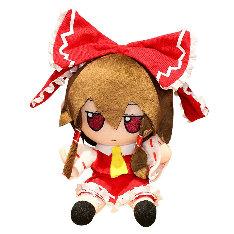 20CM New Japan Anime TouHou Project Hakurei Reimu Kirisame Komeiji Koishi Cosplay Plush Doll Cute Stuffed Sitting Dolls Gifts