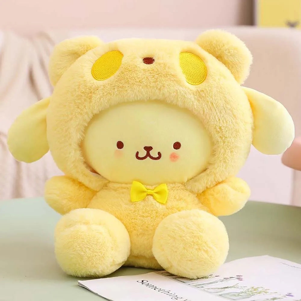 25cm Anime Sanrio Plush Doll Toys  Kawaii Hello Kitty Kuromi My Melody Cinnamoroll Cartoon Cute Plush Stuffed Toy Kids Gifts