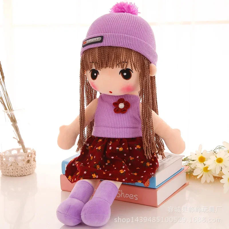 45CM Stuffed Plush Toy Girl's Kids Birthday Gift Stuffed Girl Doll Plush Wedding Rag Doll Cute RagDoll Toy for Girl Boy Gift