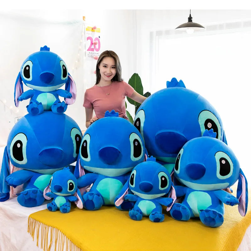 25-55cm Anime Figure Stitch Plush Toy Children's Toys Kawaii Cute Pink Blue Soft Filling Plush Doll Action Figure Model Pendant