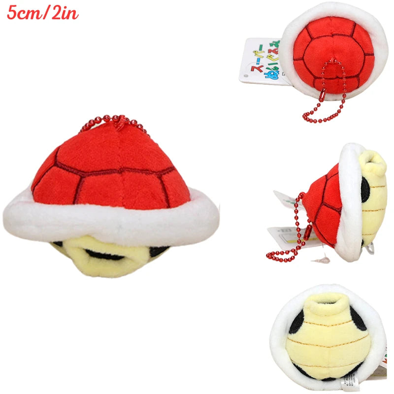 Kawaii Mario Luigi Plush Toys Keychain Koopa Troopa Bob-omb Yoshi Shy Guy Toad Triple Banana Anime Stuffed Peluche Dolls Pendant