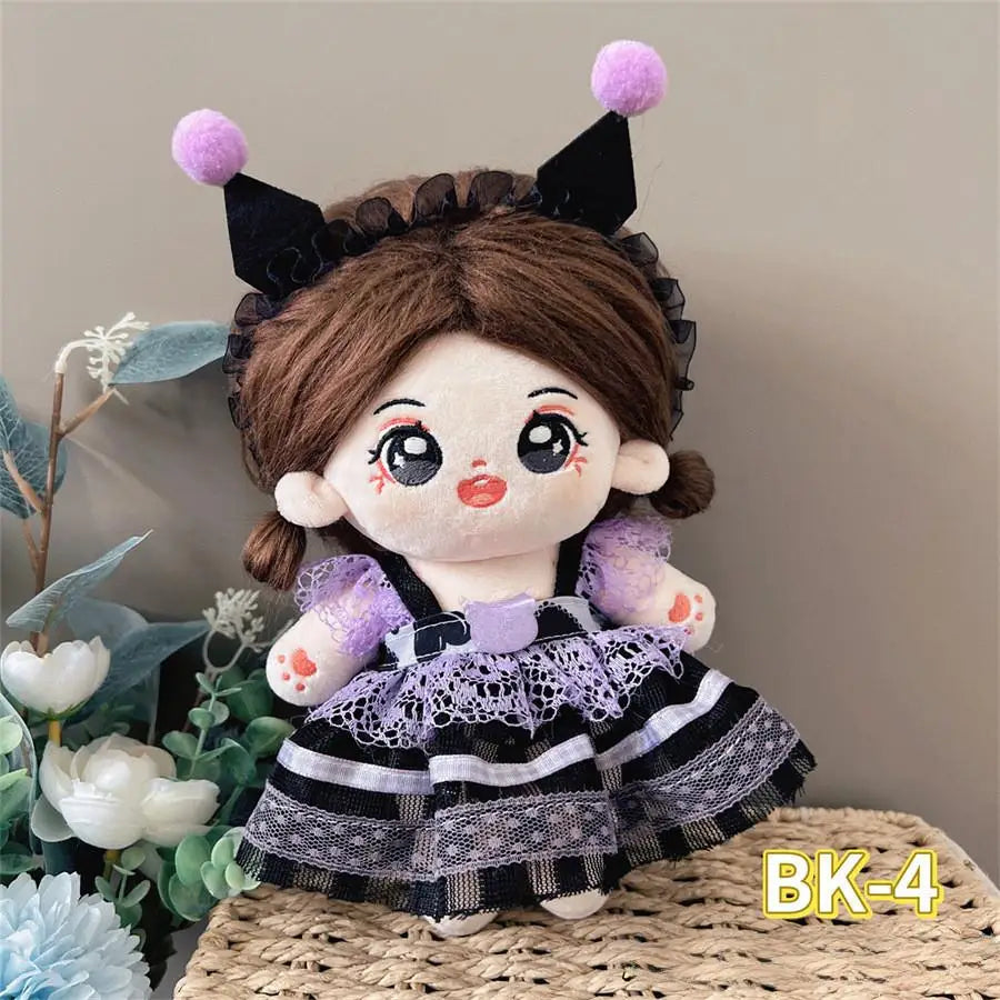 For Nommi/20CM Cotton Doll Rompers Cartoon Plush Doll Replacement Outfit Lolita Dress Playing House Accessories DIY Mini Clothes