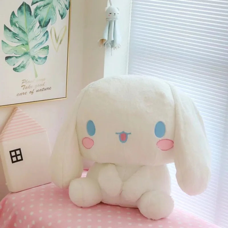 80X100cm Super Big Size Anime Plush Kawaii Cinnamoroll Stuffed Doll Sitting Pillow Children Plushies Girlfriend Birthday Gift