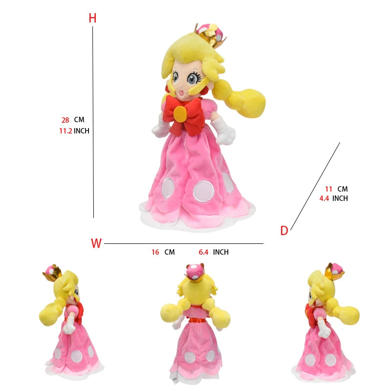 18 Styles Mario Plush Toys Peach Princess Daisy Rosalina Pauline Toadette Anime Figure Cartoon Stuffed Peluches Birthday Gift