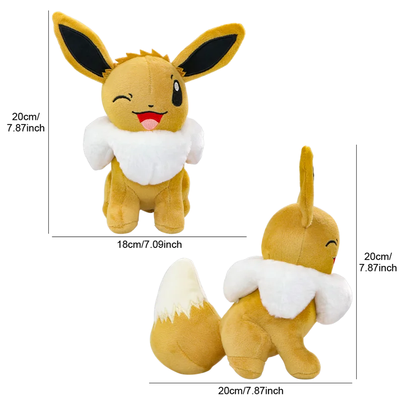 Pokemon Cubone Plush Toys Eevee Beedrill Mimikyu Poliwhirl Stuffed Phanpy Palafin Scolipede Horsea Cartoon Peluche Dolls Gifts