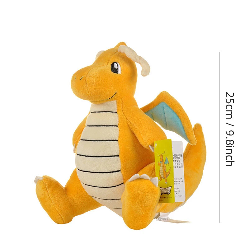 Pokemon Kawaii Dragonite Stuffed Toys Cartoon&Cute Fast Dragon Plush Dolls Throw Pillow Birthday Gift  For Kids Friends Boys