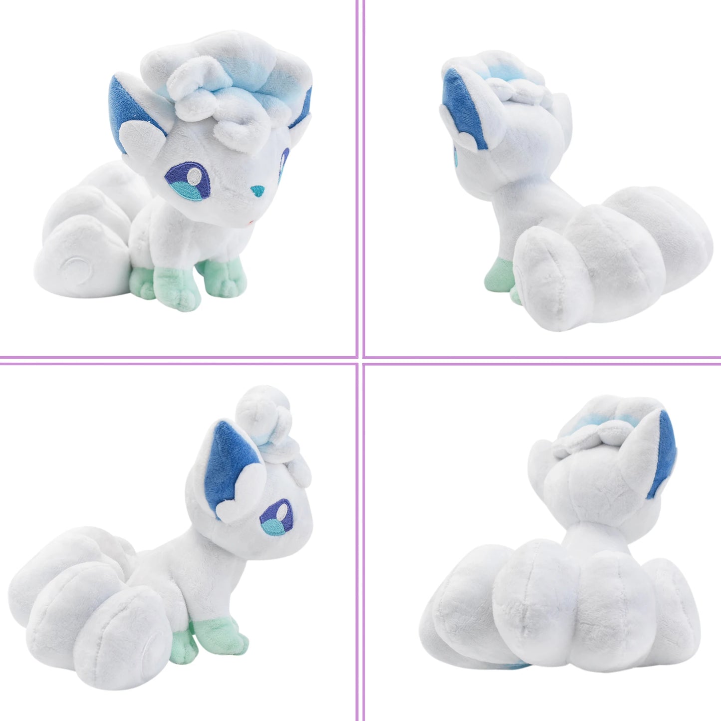 Pokemon Alolan Vulpix Plush Doll Soft Anime Animal Toy Cartoon Birthday Gift for Kids