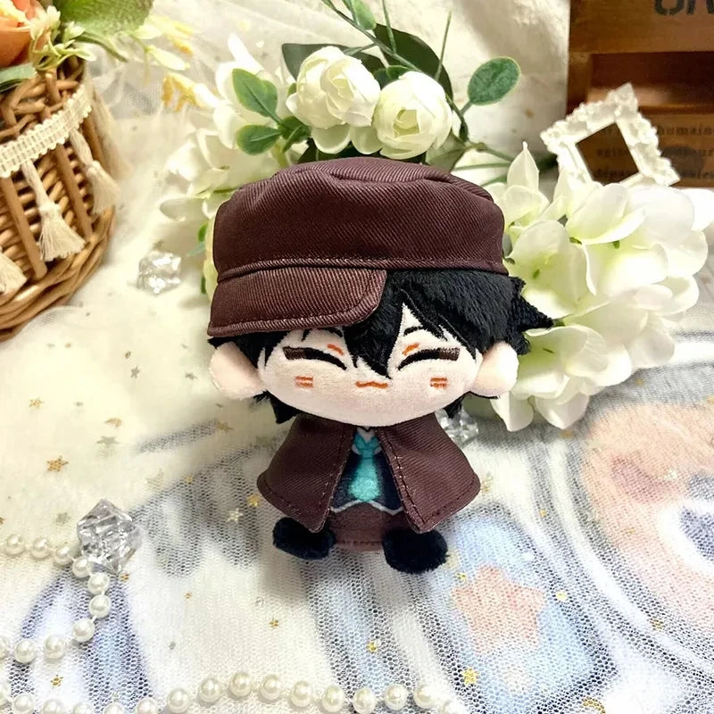 10cm Dazai Osamu Plush Nakahara Chuuya Fyodor Dostoevsky Edogawa Rampo Doll Mini Pendant Keychain Cute Anime Toy Gift