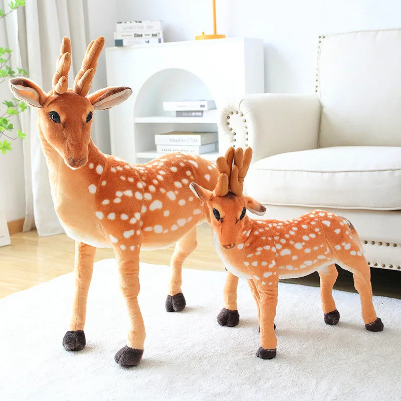 30/60cm Plush Toys Deer Movies Soft Stuffed Animals Deer Baby Plushie Christmas Room Decoration Doll Stuffed Toys Kids Gifts