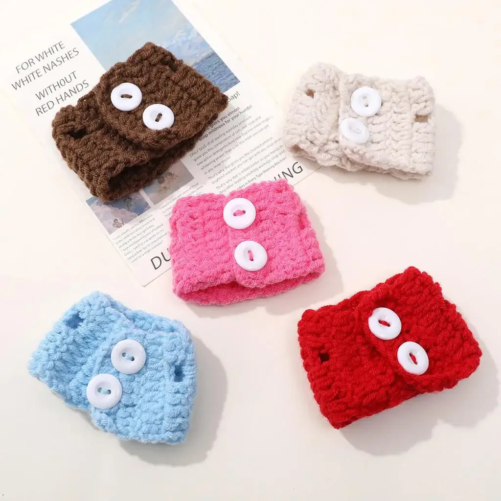 Cute cartoon doll For boss dog clothes change clothes wool crocheted sweater DIY handmade accessories