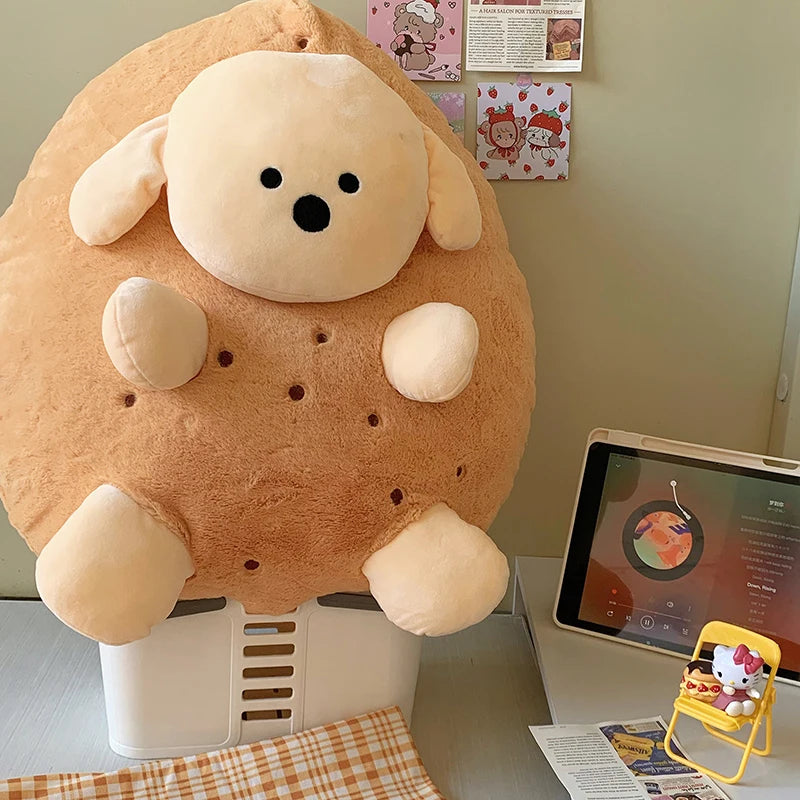 MINISO Potato Puppy Creative Stuffed Animals Plush Doll Funny Earth Dog Doll Sleeping Pillow Kawaii Brithday Souvenir For Friend