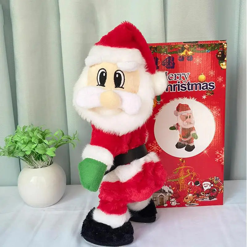 Twerking Santa Claus Singing And Dancing Stuffed Plush Doll Santa Claus Christmas Toy Animated Santa Claus Doll Christmas Santa