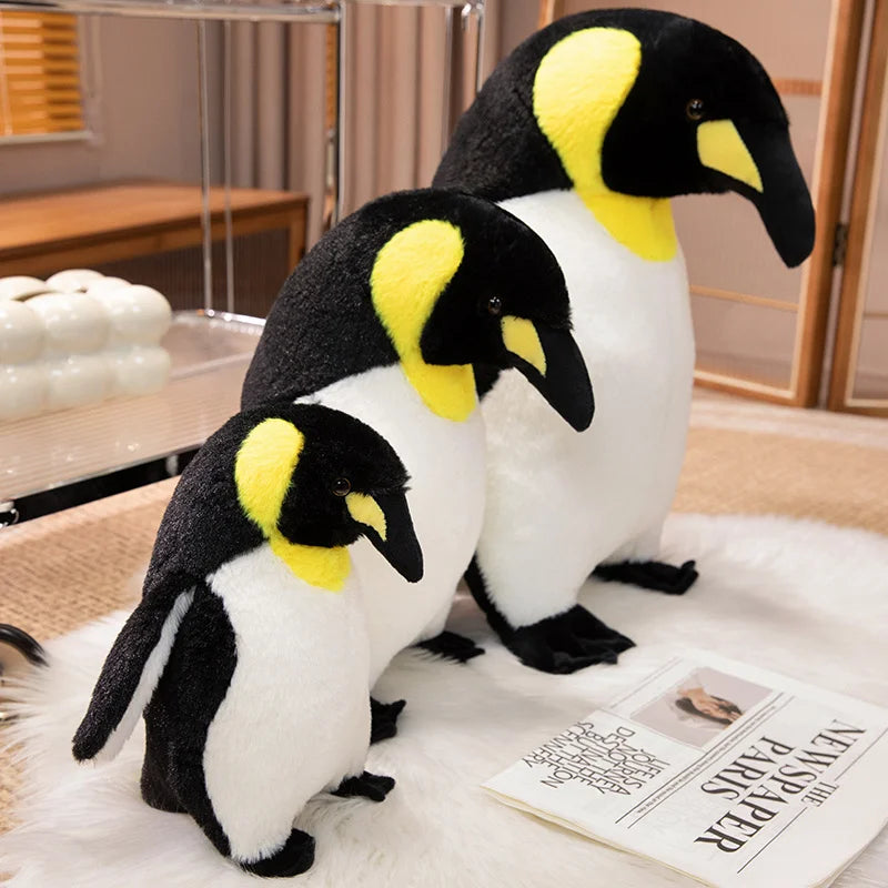 Simulation Penguin Plush Toy Soft Plushie Stuffed Animal Realistic Penguin Cute Doll Pillow Room Decoration Kids Birthday Gifts