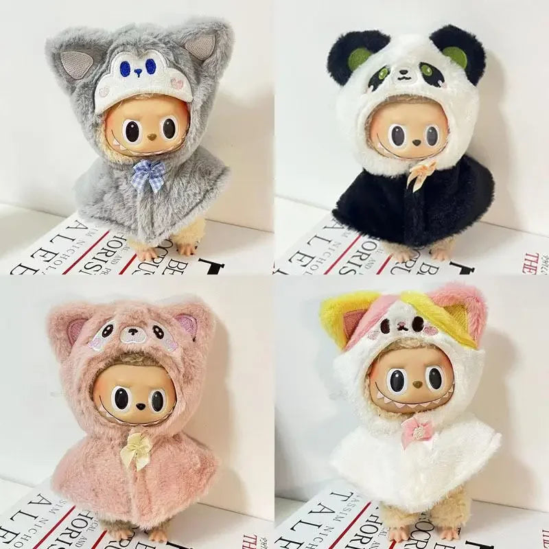 Clothes Only for 17cm Labubu Doll Mini Clothes(no doll)