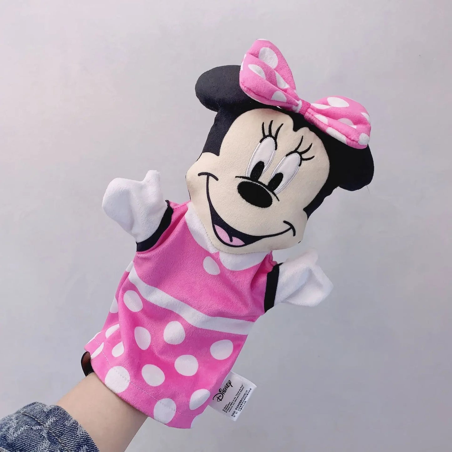 Disney Cartoon Hand Puppet Mickey Mouse Donald Duck Winnie the Pooh Plush Toy Interactive Parent-child Hand Puppet