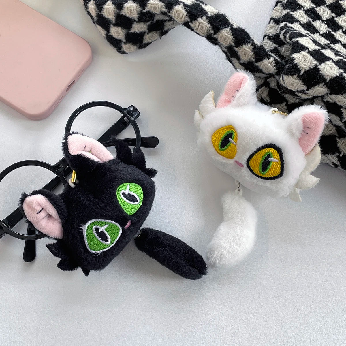 Suzu bud journey plush doll cute kitten keychain minister creative peripheral pendant personalized school bag pendant ornament