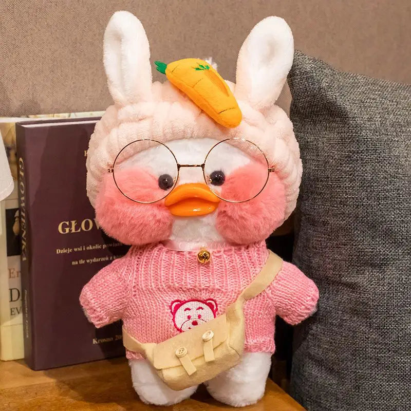 30cm Kawaii Cosplay White Duck Plush Toys Cute Stuffed Duck Lalafanfan Duck Hug Animals Toys Soft Plushies Children Toys