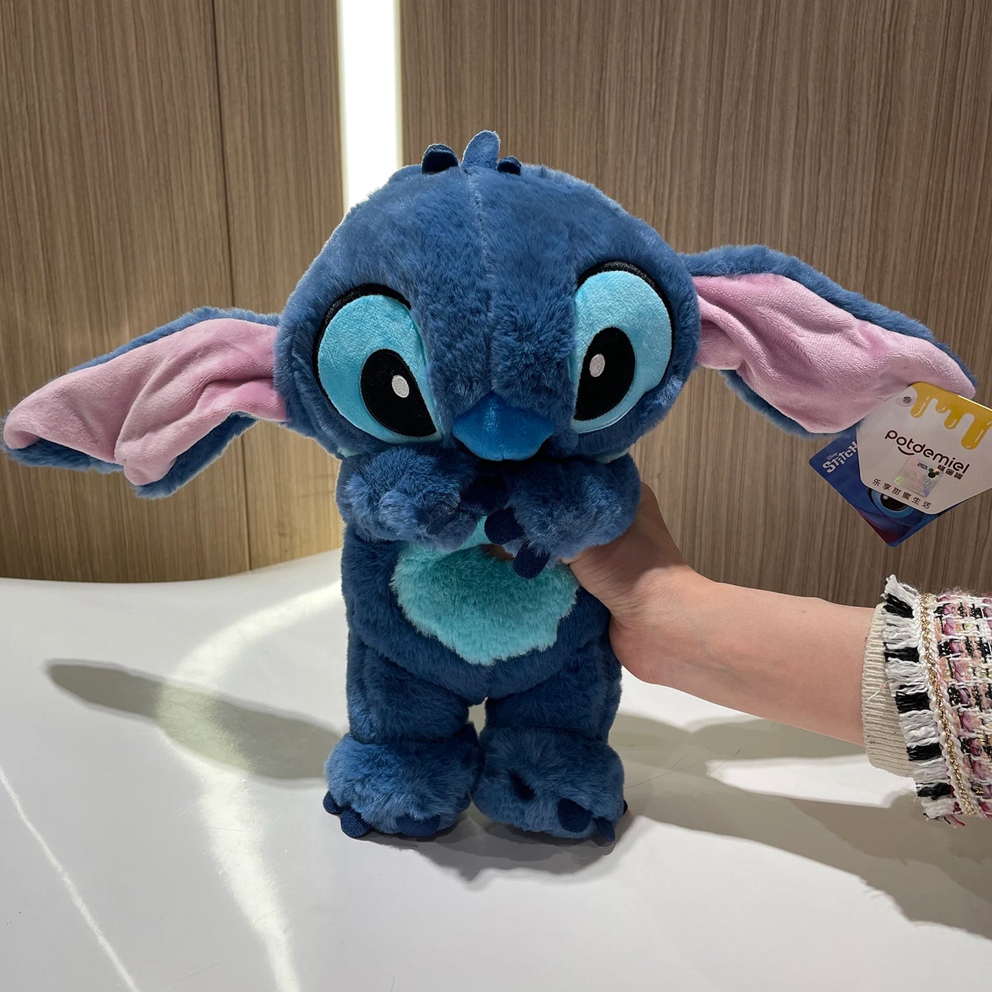 Genuine Disney Lilo & Stitch Plush Toy Doll Sitting Stitch Stuffed Soft Toy Car Pillow Comforting Toy Kids Xmas Birthday Gift